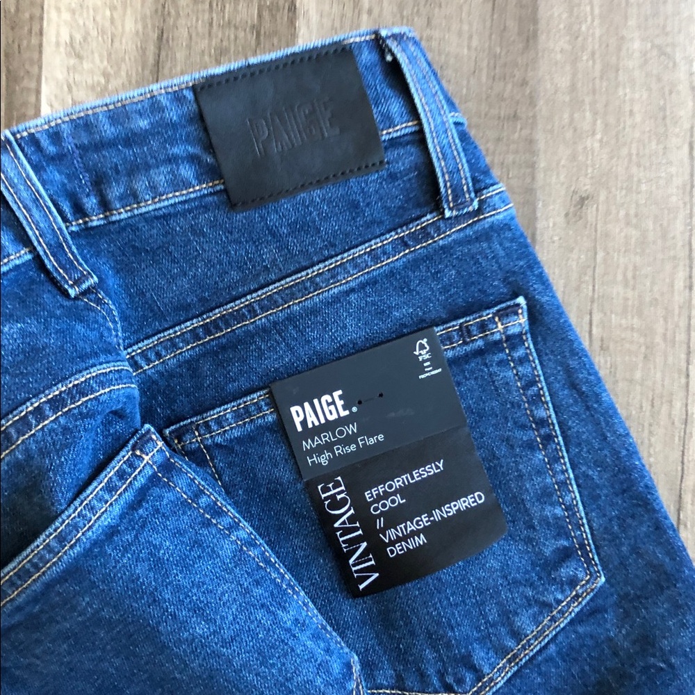 Paige Marlow High Rise Flare Jeans 25 NEW - Picture 4 of 11